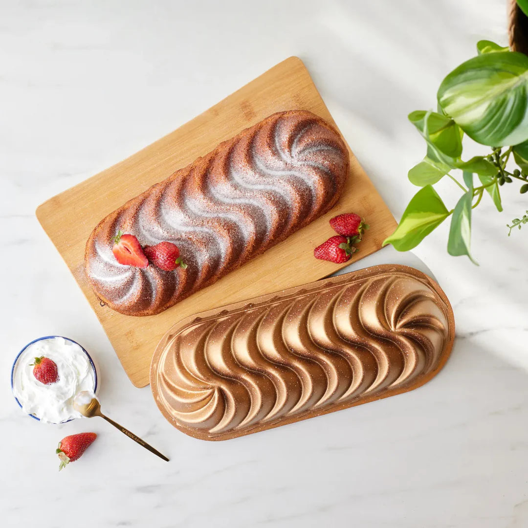 Cake Pro Vera Aluminium Cast Loaf Pan, 35cm, Gold