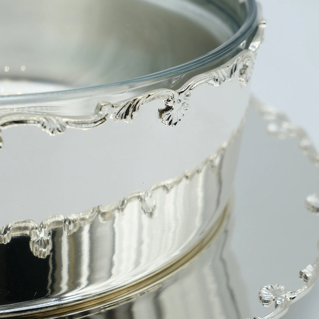 Imperial Silver Serving Bowl with Tray