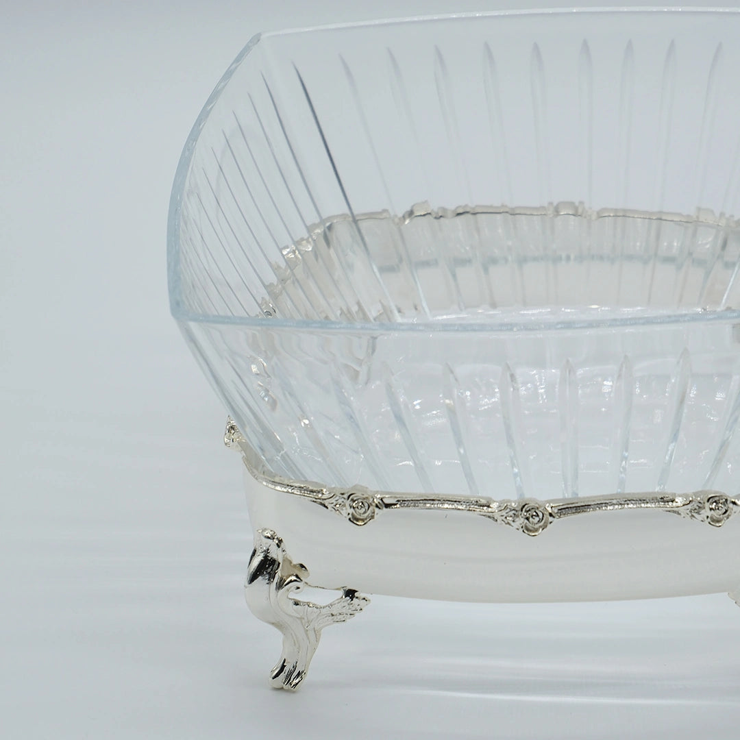 Victoria Crystal Footed Serving Bowl
