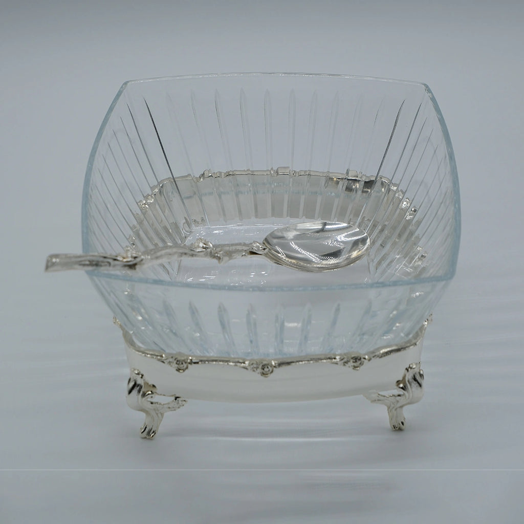 Victoria Crystal Footed Serving Bowl