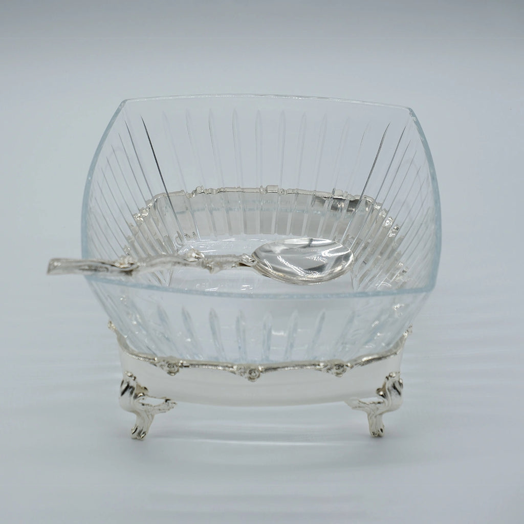 Victoria Crystal Footed Serving Bowl