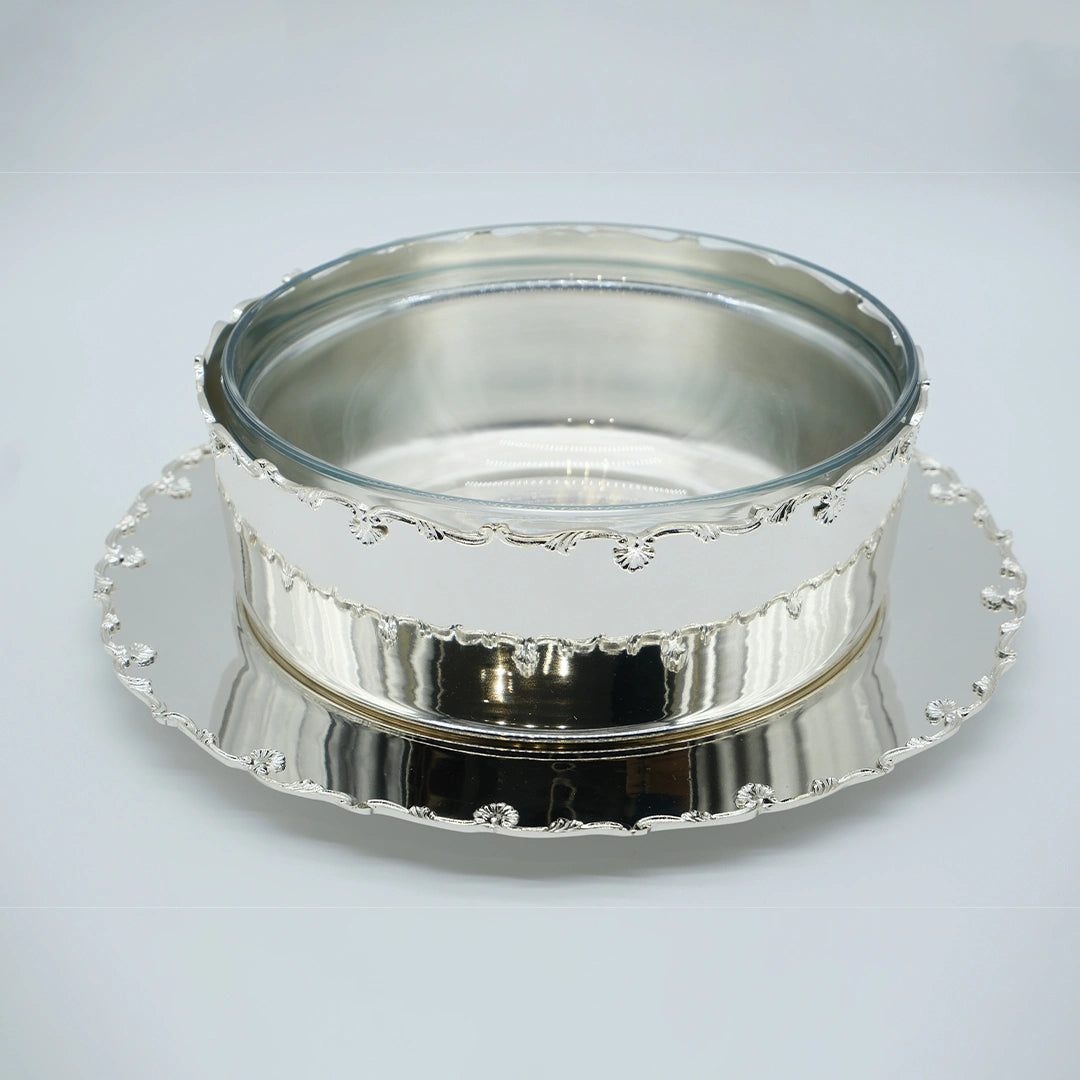 Imperial Silver Serving Bowl with Tray