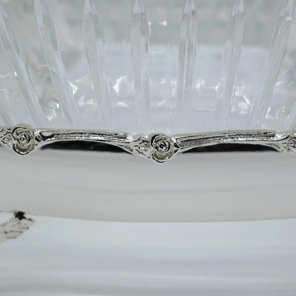 Victoria Crystal Footed Serving Bowl