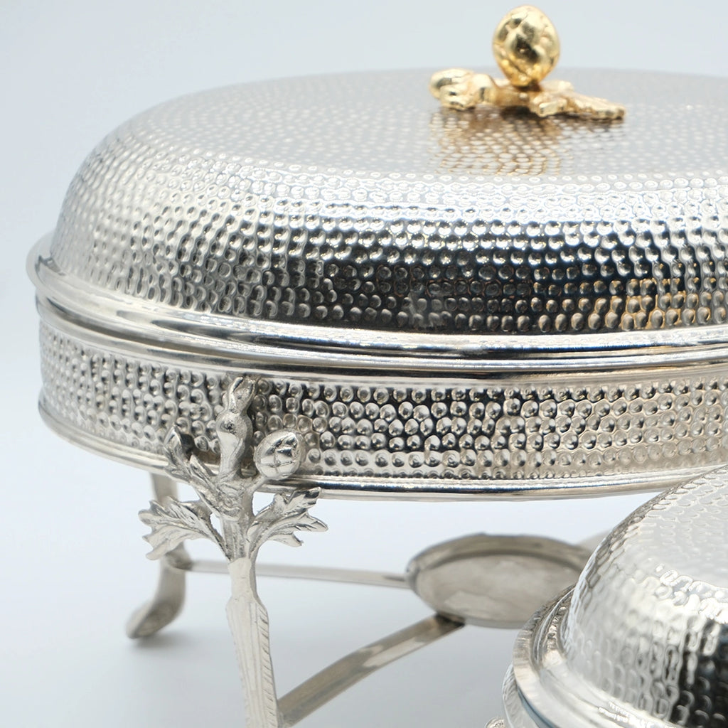 Beaten Oval Chafing Dish