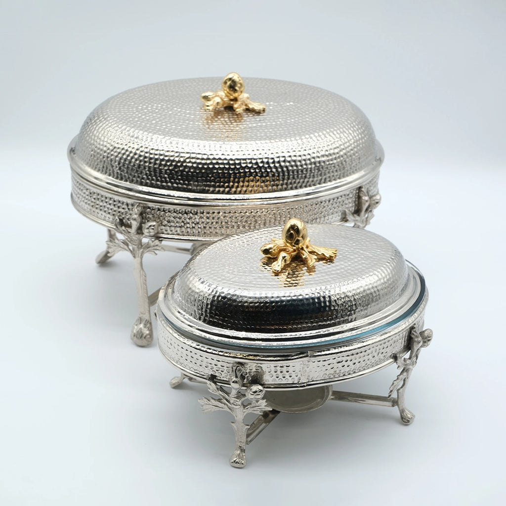 Beaten Oval Chafing Dish
