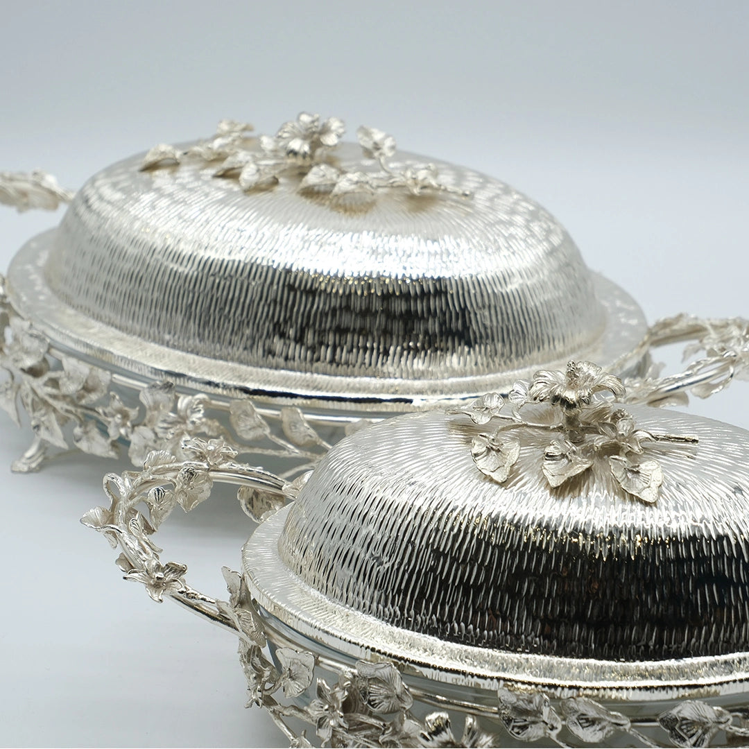 Royal Blossom Covered Serving Dish Set