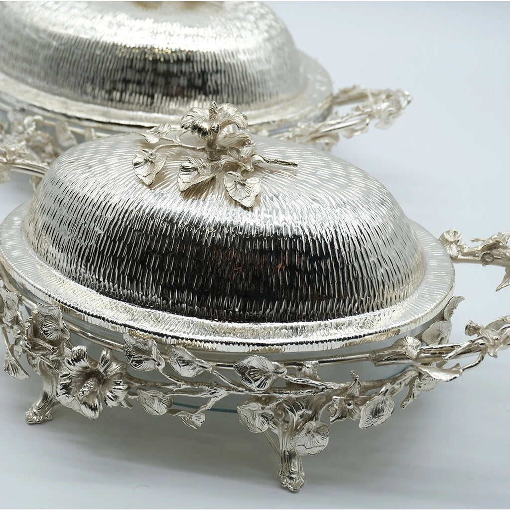 Royal Blossom Covered Serving Dish Set
