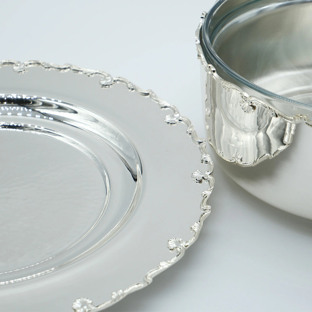 Imperial Silver Serving Bowl with Tray