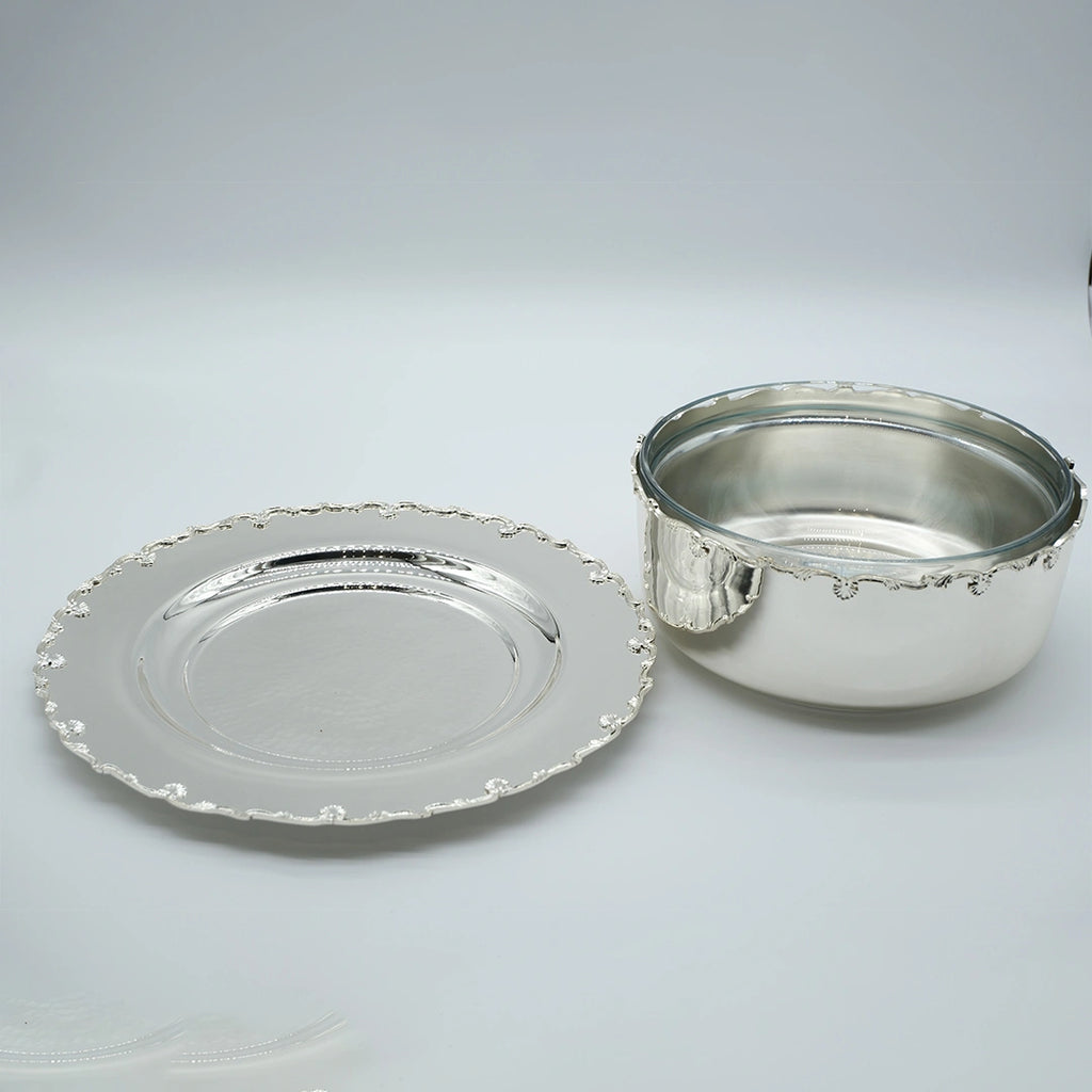 Imperial Silver Serving Bowl with Tray