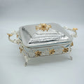 Royal Blossom Square Casserole Dish with Lid