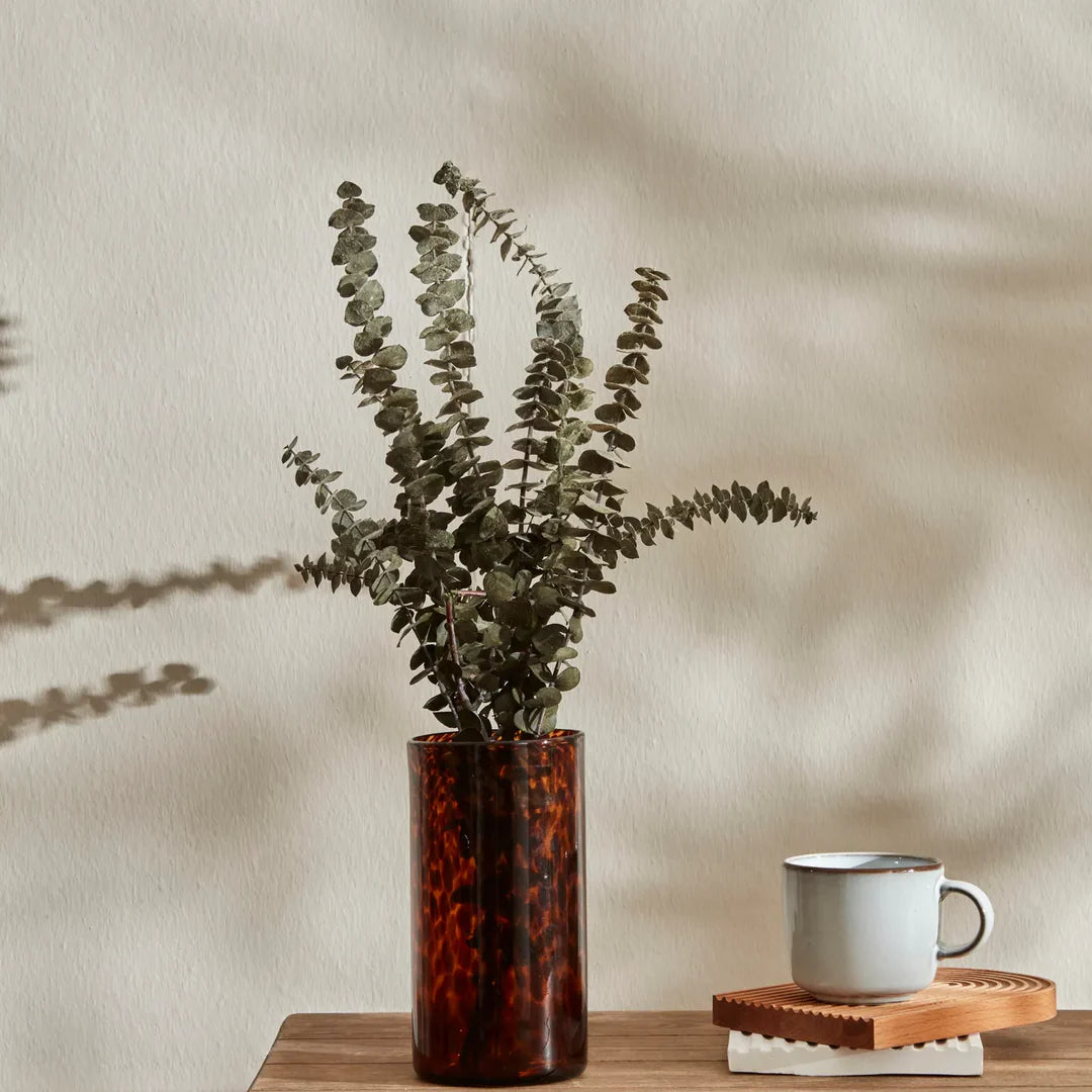 Patterned Glass Vase, Medium, Multi