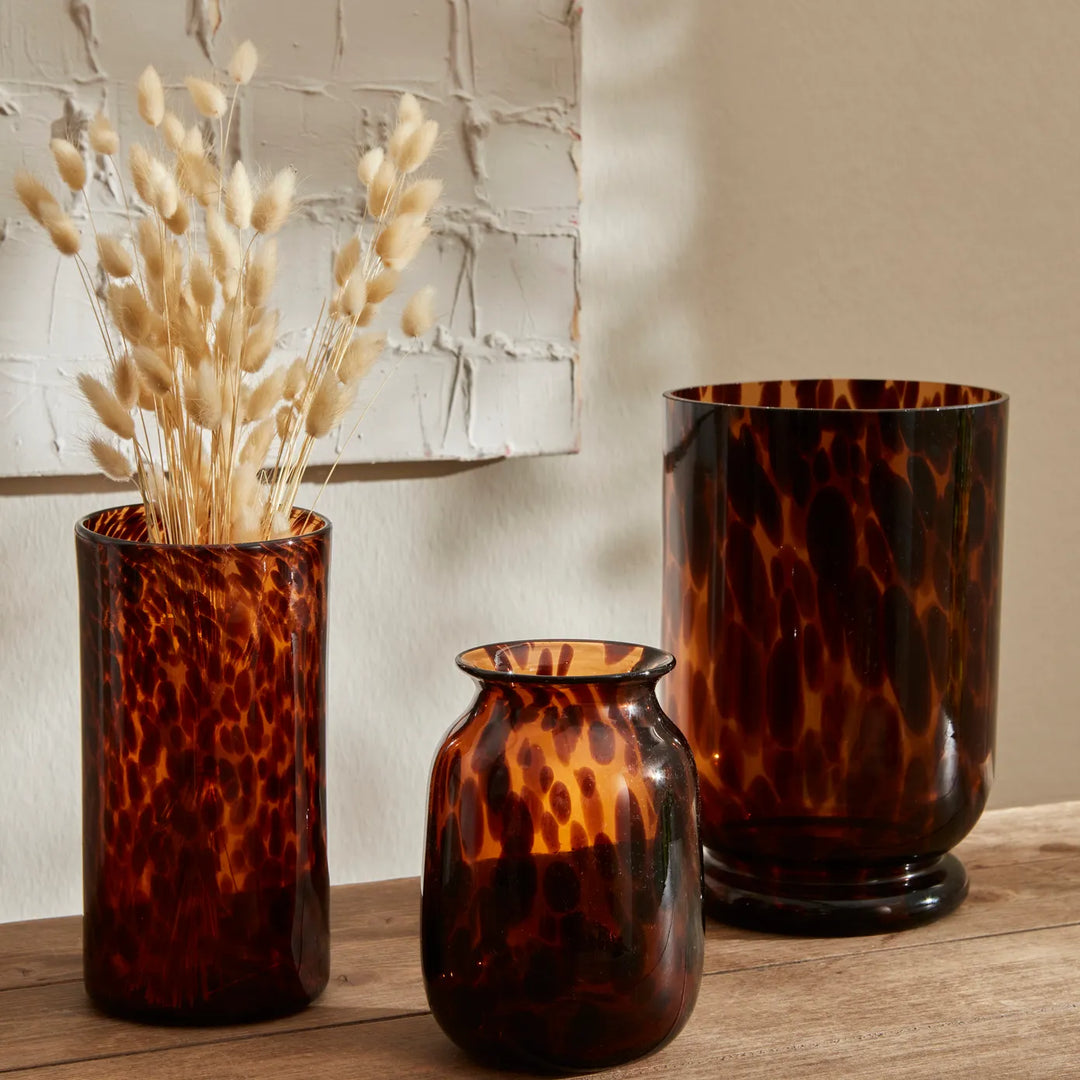 Patterned Glass Vase, Medium, Multi