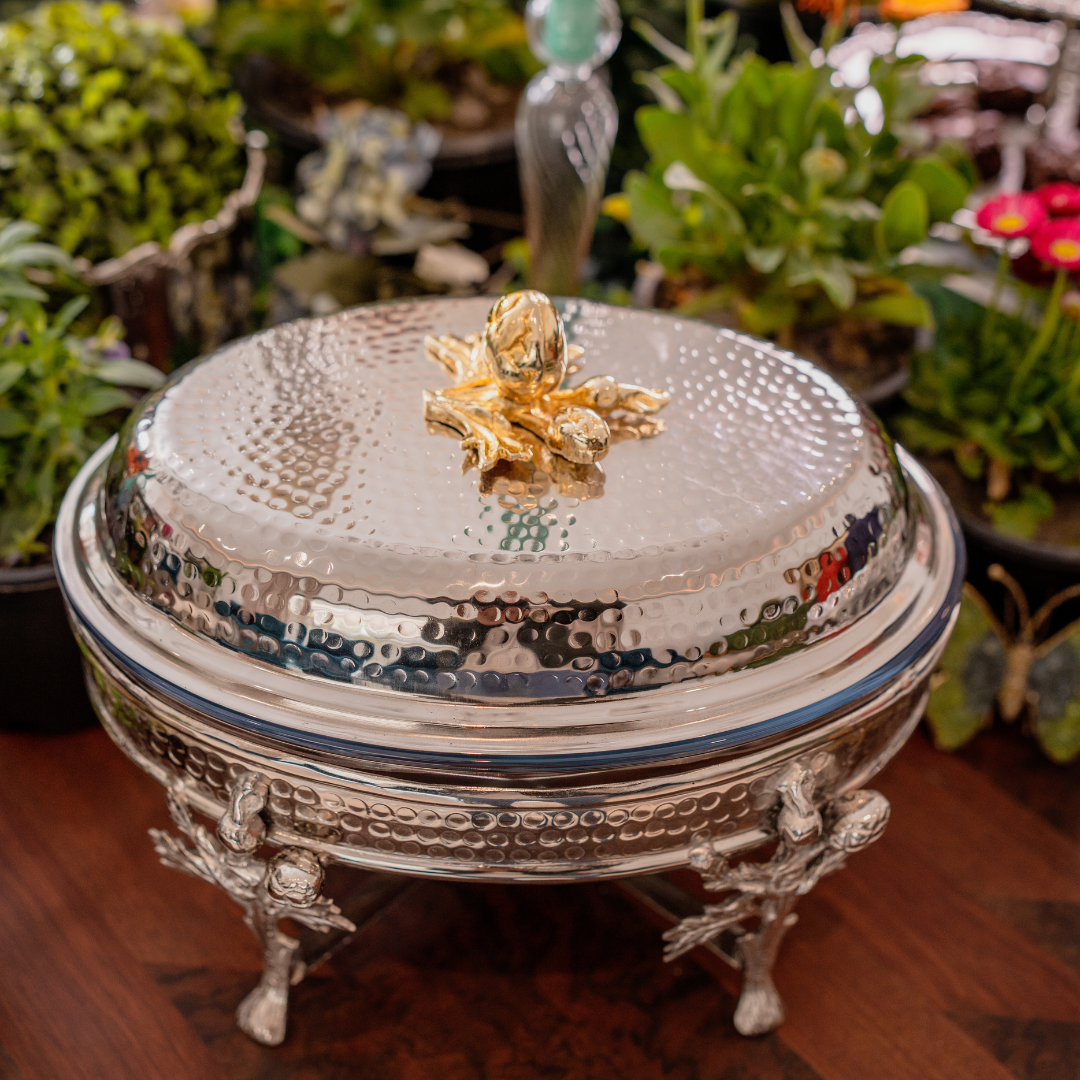 Beaten Oval Chaffing Dish