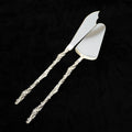 Silver Vine Handle Cake Server Set