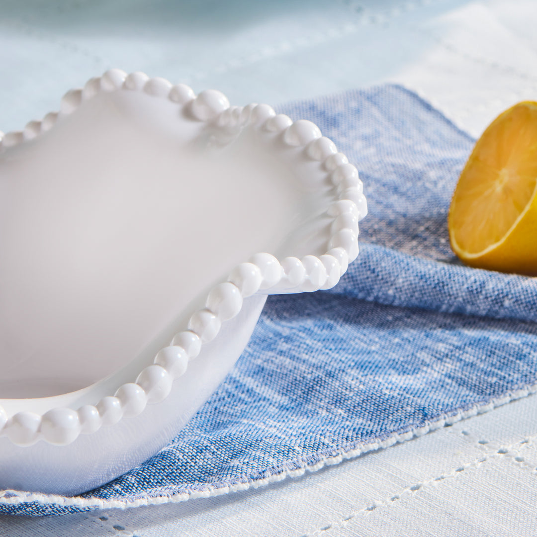 Perla Melamine Bowl, 20cm, White