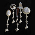 Ginkgo Silver Serving Utensil Set