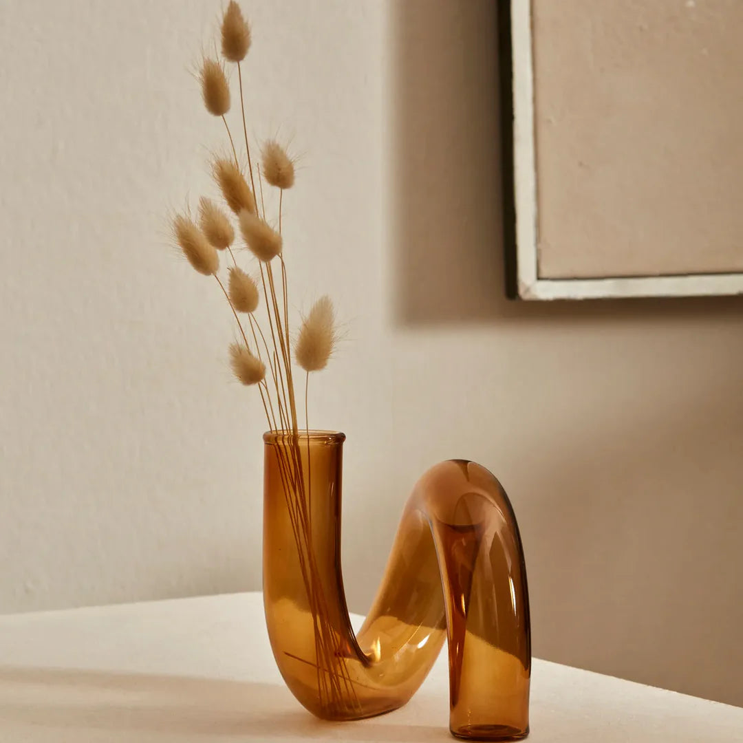 Home Loop Glass Decorative Trinket, 13cm, Bronze