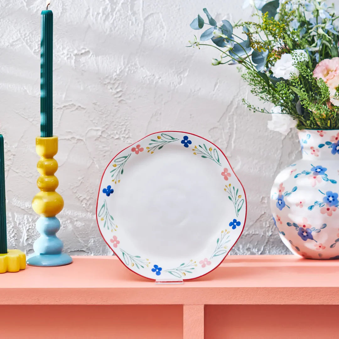 Primavera Stoneware Dinner Plate, 26cm, Mixed Flowers