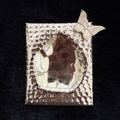 Butterfly Hammered Silver Vanity Tray