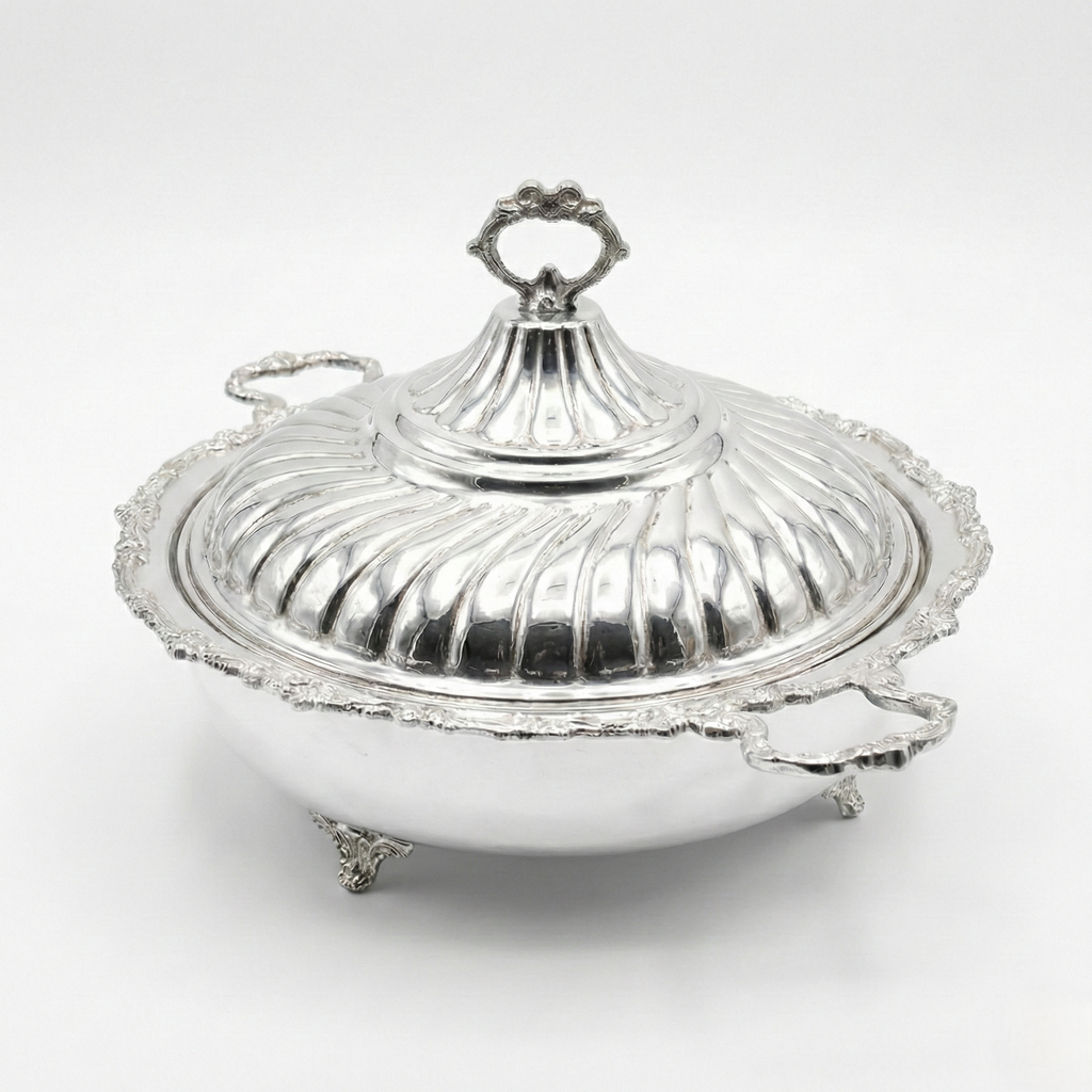 Seren Luxe Silver Serving Dish