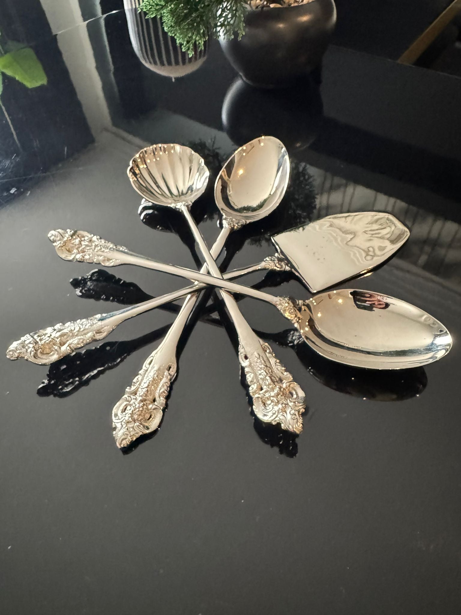 Royal Baroque 5-Piece Silver Serving Set